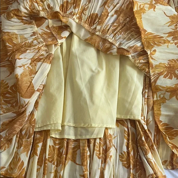 Banana Republic Yellow and Brown Floral Maxi Skirt - Picture 2 of 5